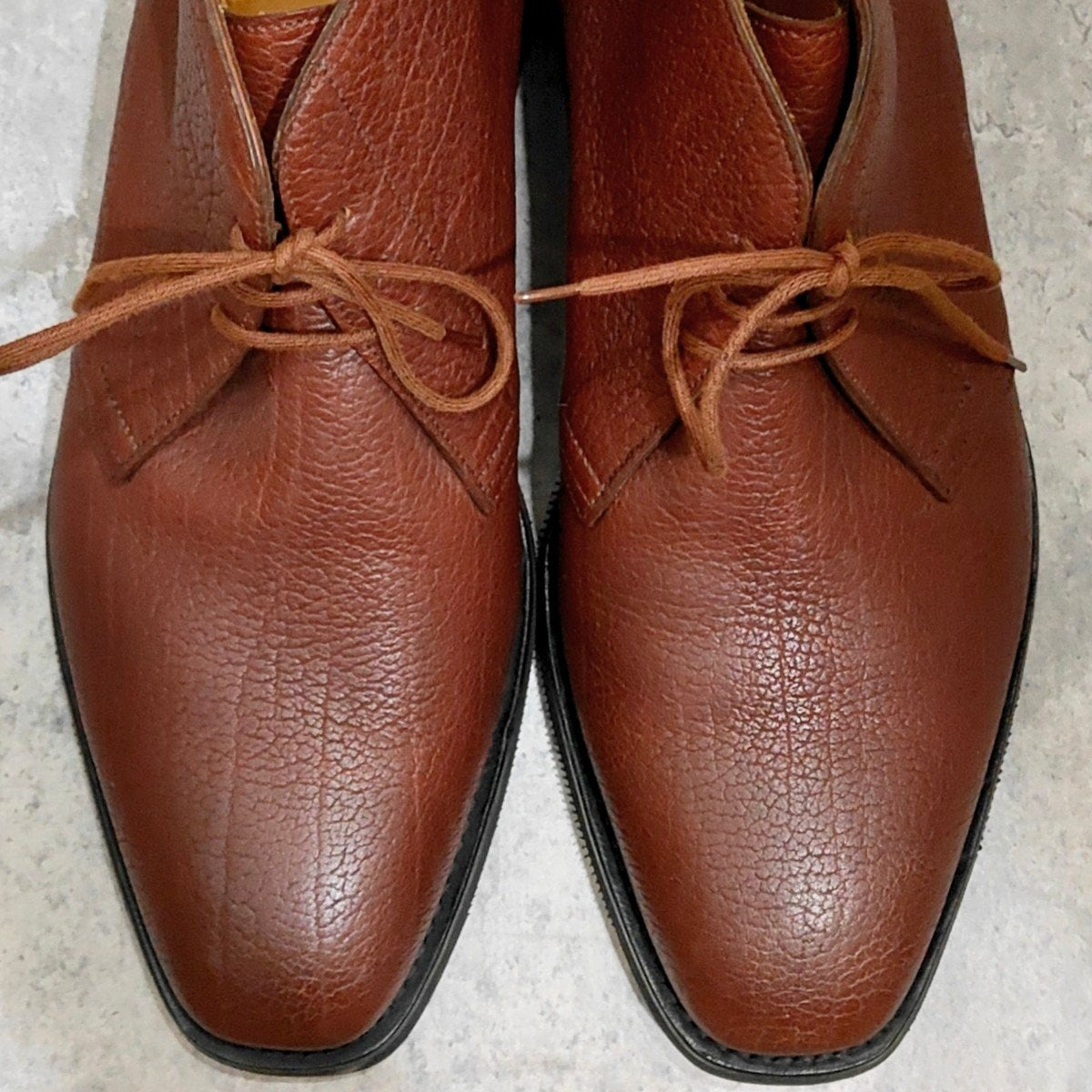 試着程度【JOHN LOBB】ジョンロブ ジオーノ チャッカブーツ バッファローレザー ブラウン サイズ UK8.5E 8896ラスト