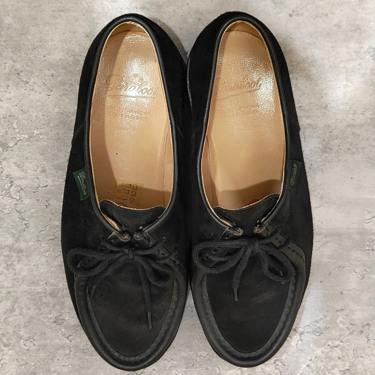 【PARABOOT】パラブーツ ミカエル コンビネーション チロリアン スエード スエード×カーフ ブラック サイズ39