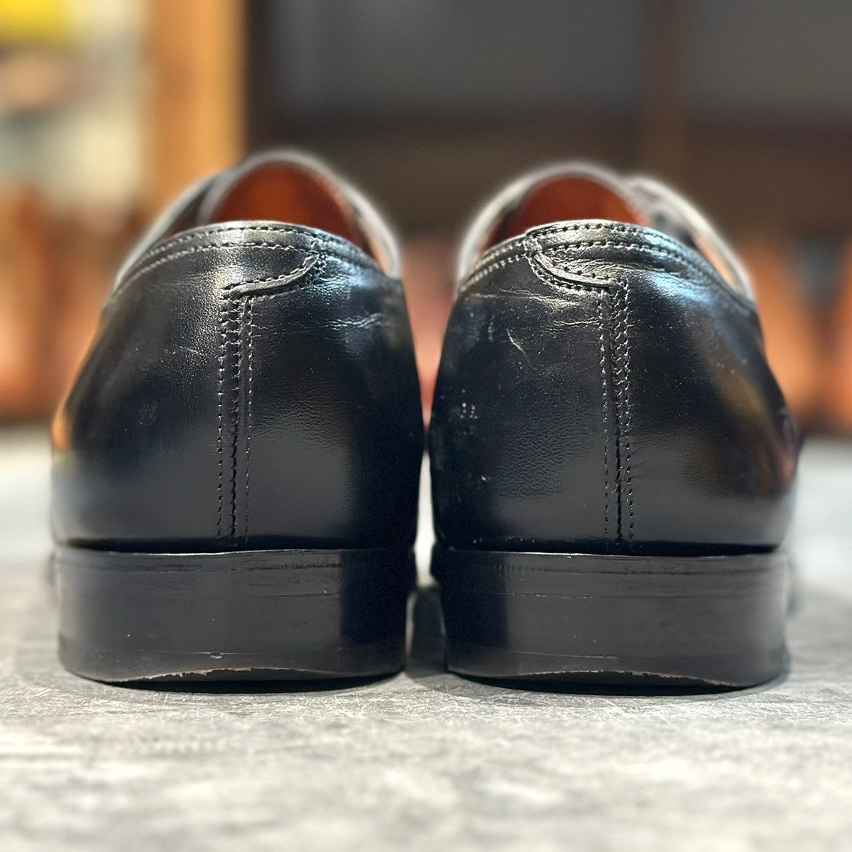 極美品【JOHNLOBB】ジョンロブ シティ2 ストレートチップ ブラック カーフ 7000ラスト サイズUK7D 7000ラスト