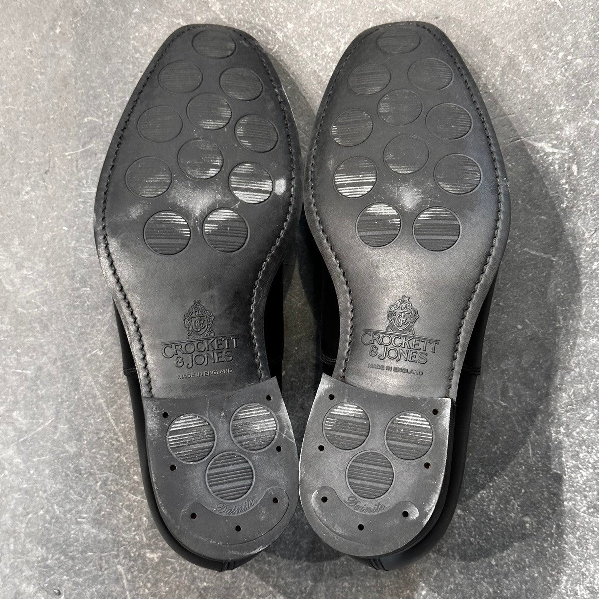 美品【CROCKETT&JONES】クロケット&ジョーンズ ストレートチップ オードリー3 カーフ ブラック サイズ UK6.5E 367ラスト