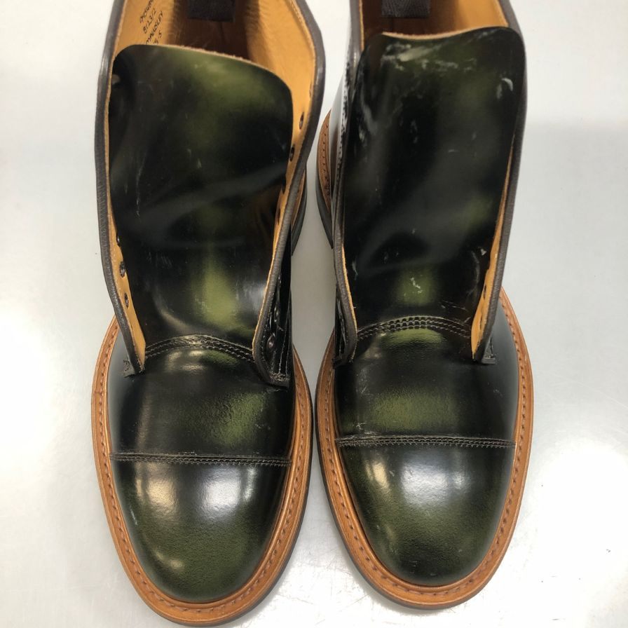 【オンライン限定】【Tricker's】トリッカーズ マウズリー 8123 メンズ サイズ 7ハーフ ダークグリーン Tricker’ｓ