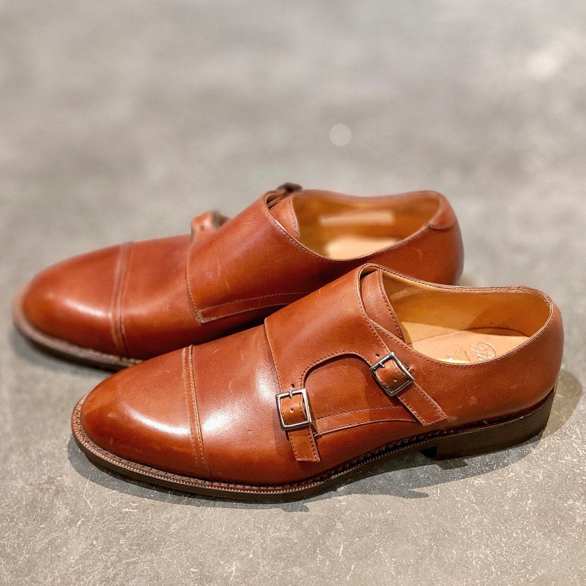 新品未使用【Paraboot】パラブーツ ヴィニー ダブルモンク カーフ ブラウン サイズ UK8