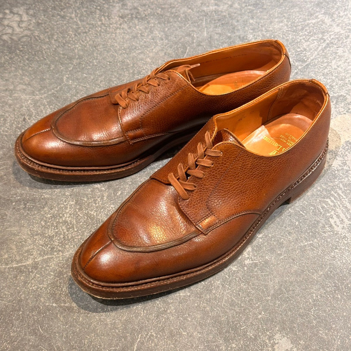 【POLO RALPHLAUREN】ポロラルフローレン Uチップ グレインレザー ブラウン サイズUK9.5D