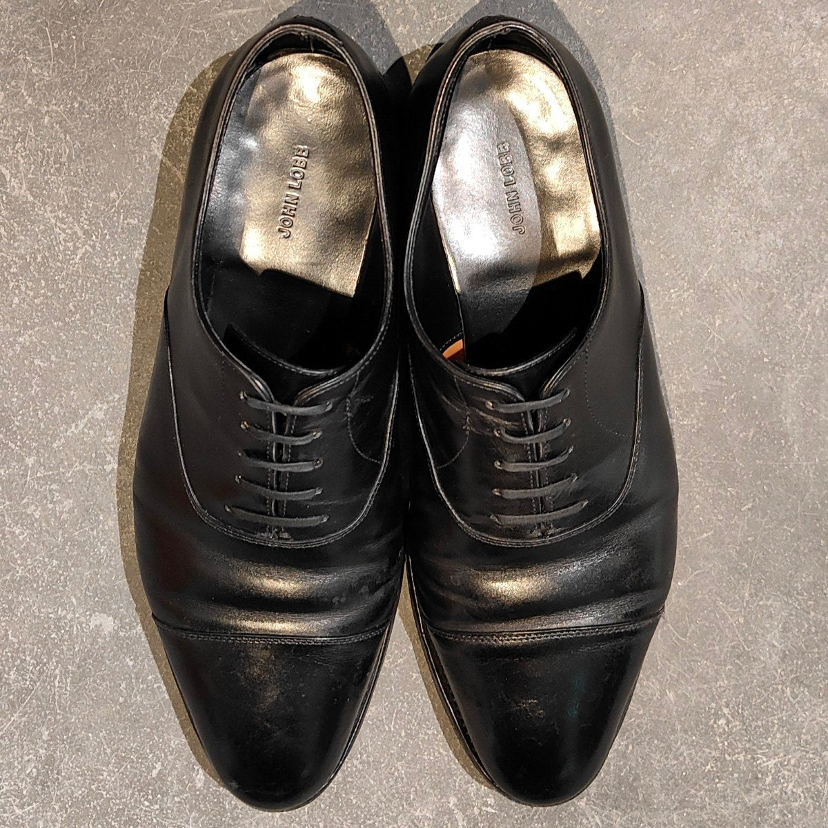 【JOHN LOBB】ジョンロブ シティ2 ストレートチップ カーフ ブラック サイズUK6EE 7000ラスト参考定価￥228,800-