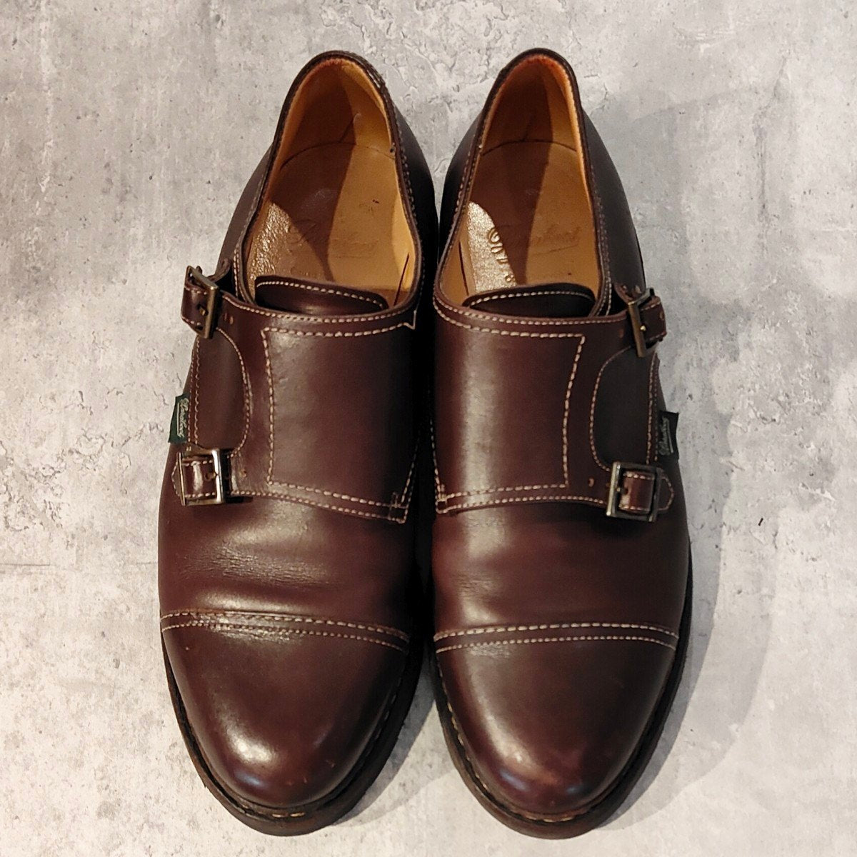 【Paraboot】パラブーツ ウィリアム ダブルモンクストラップ カーフ ブラウン サイズUK8.5