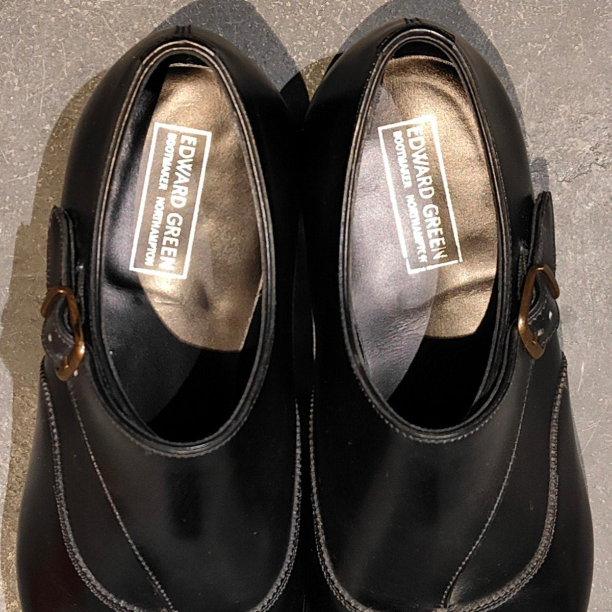 希少 使用数回【EDWARD GREEN】エドワードグリーン STOURHEAD トップドロワー仕様 シングルモンク カーフ ブラック サイズUK6E 808ラスト