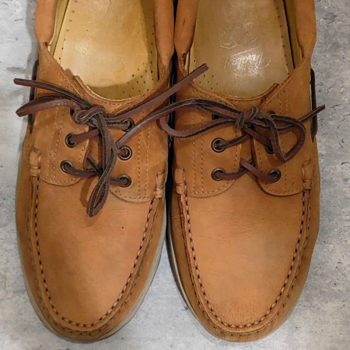 希少【Paraboot】アルペンター別注  デッキシューズ サファリ ブリアック ヌバック ブラウン サイズ UK8