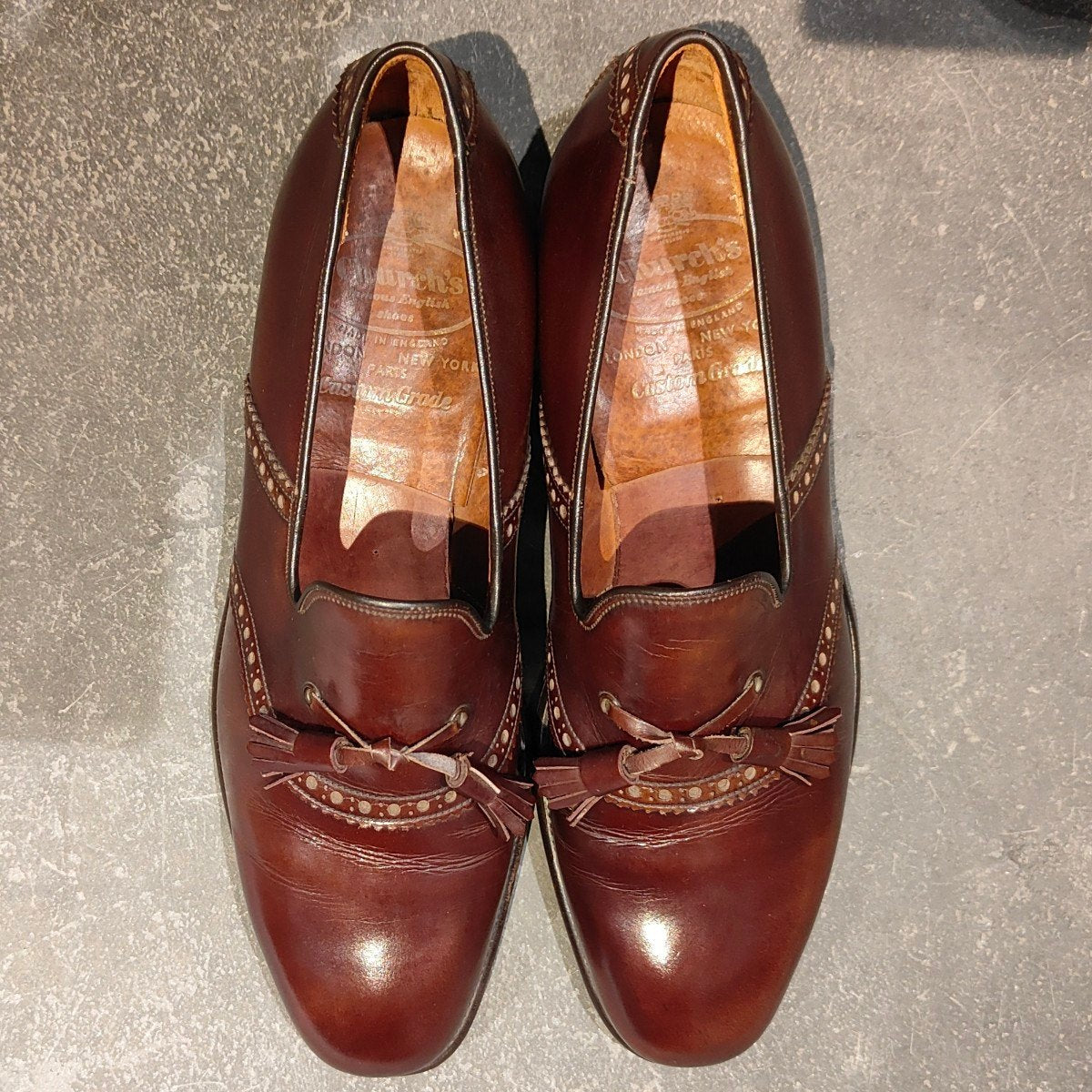 希少 美品【Church´s】チャーチ モデル名不明 タッセルローファー
