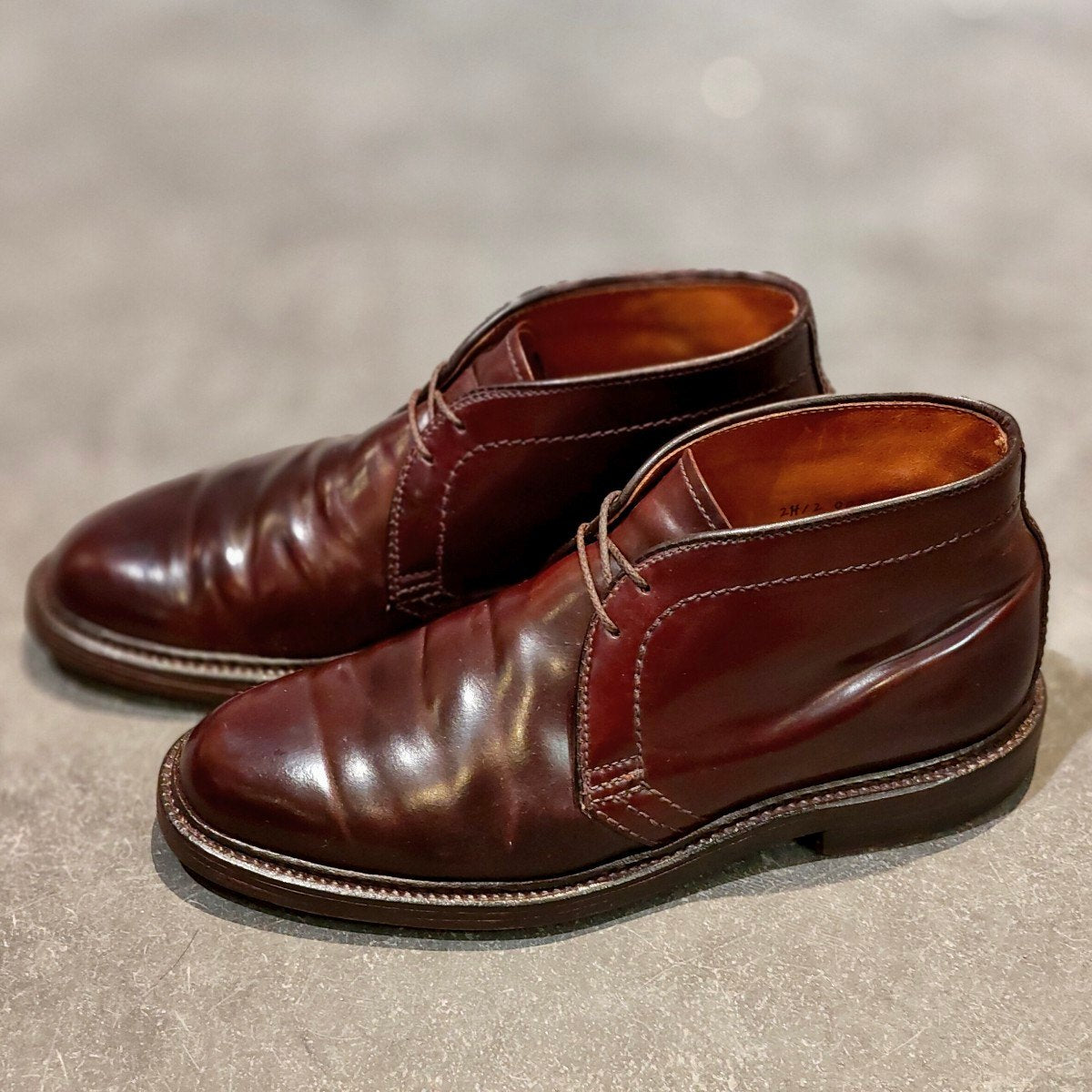 【ALDEN】オールデン 1340 チャッカブーツ コードバン ダークバーガンディ サイズ US6D バリーラスト 参考定価￥225,500-