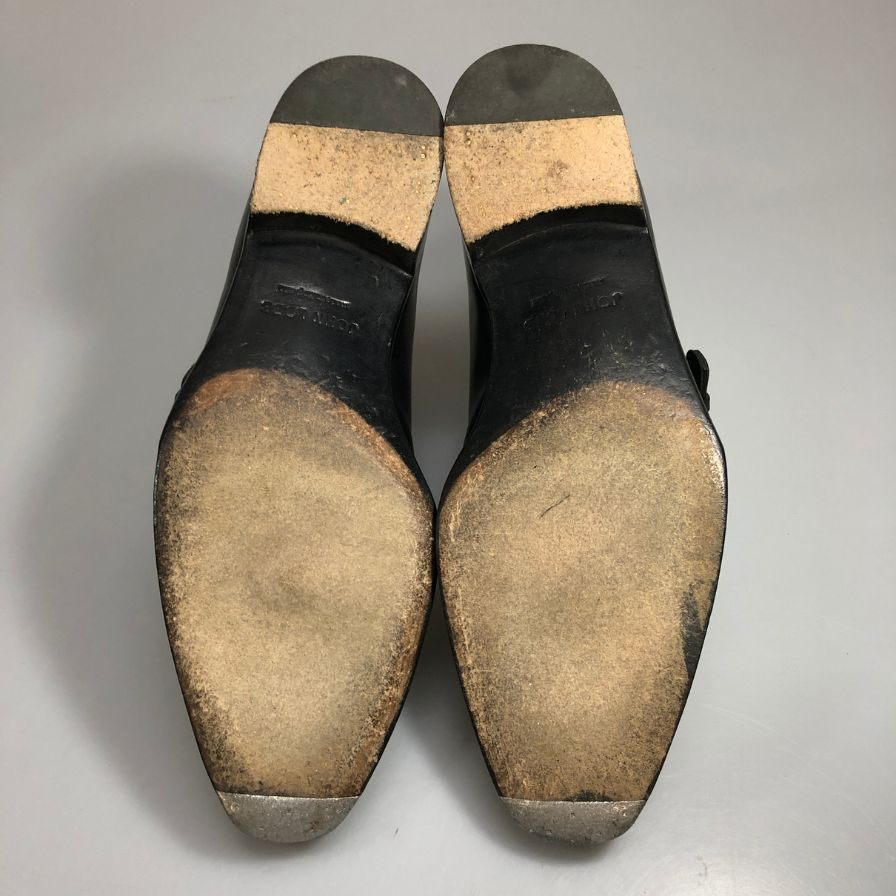 【JOHNLOBB】ジョンロブ チャペル ダブルモンク レザーシューズ カーフ ブラック 6E