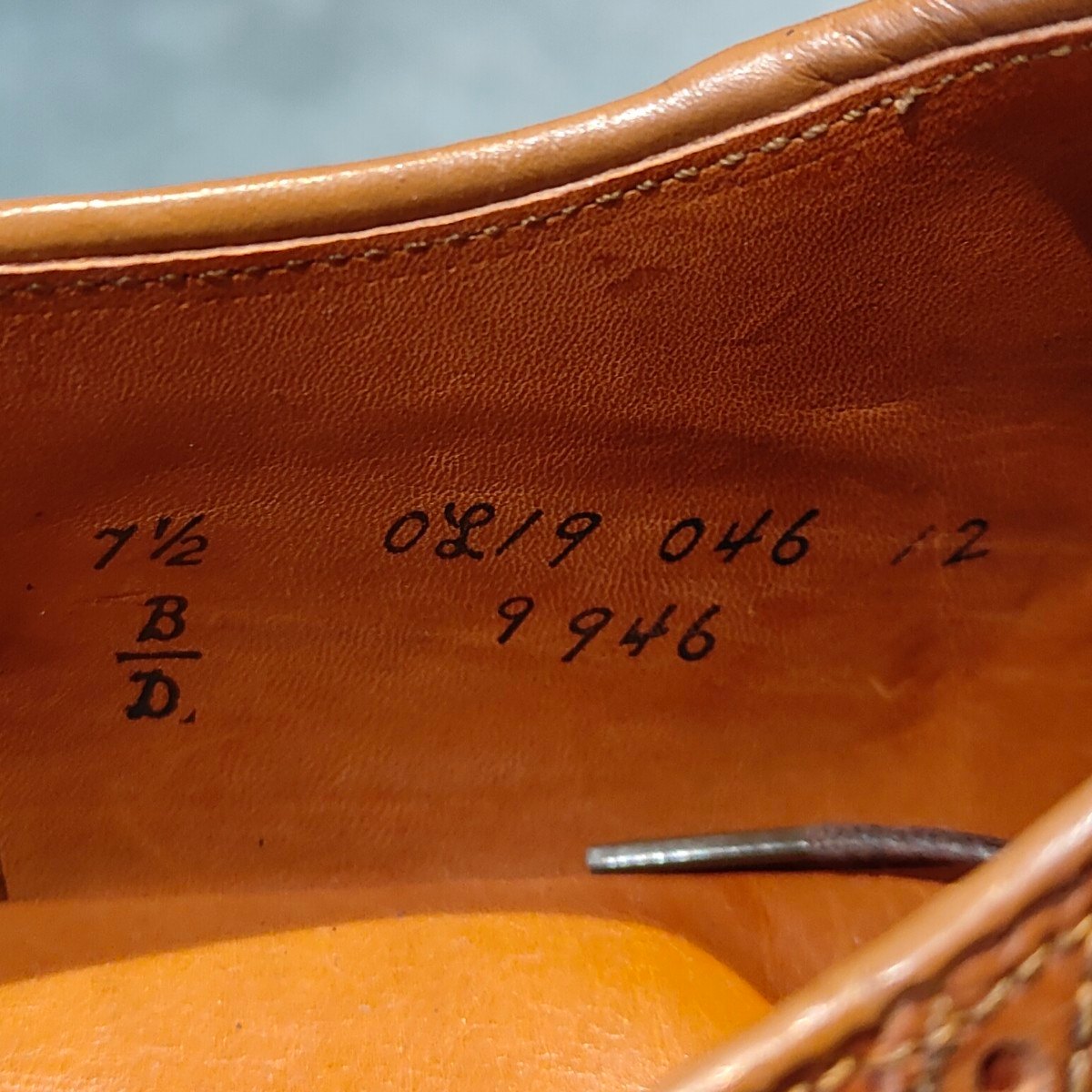 希少 未使用【ALDEN】オールデン ユナイテッドアローズ別注 9946 サドル コードバン ウイスキー  サイズUS7.5D バリーラスト