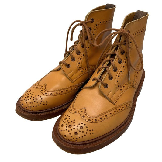 【Tricker`s】トリッカーズ M2508 ブーツ カーフ ベージュ サイズ 7ハーフ ラスト