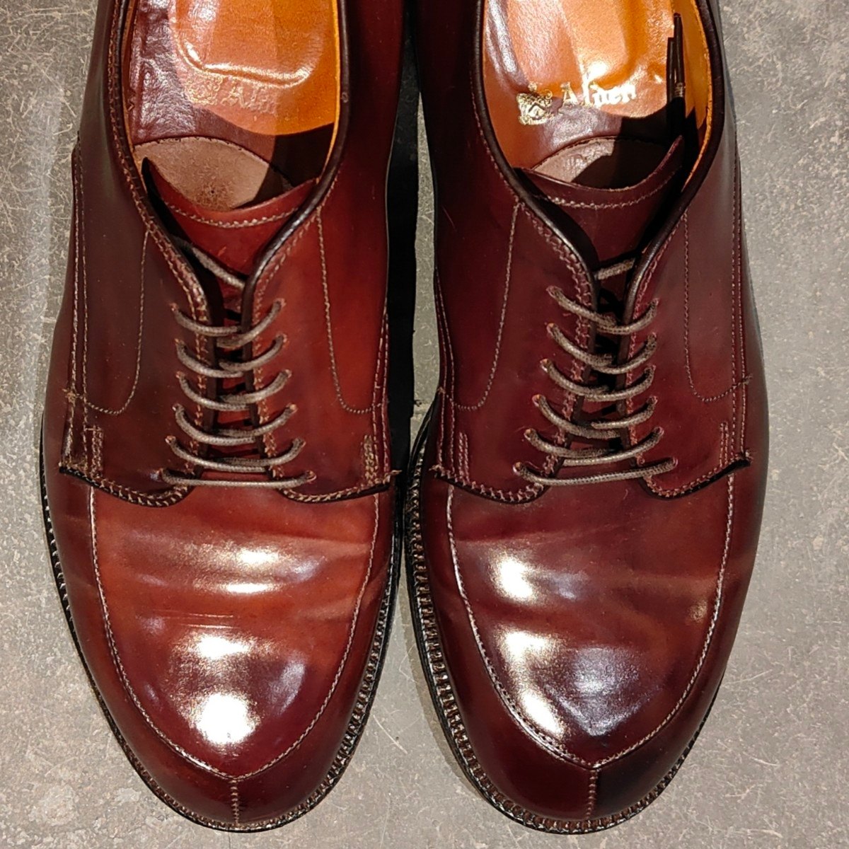 【ALDEN】オールデン 54321 Vチップ コードバン ダークバーガンディ US8D モディファイドラスト 参考定価￥217,800-