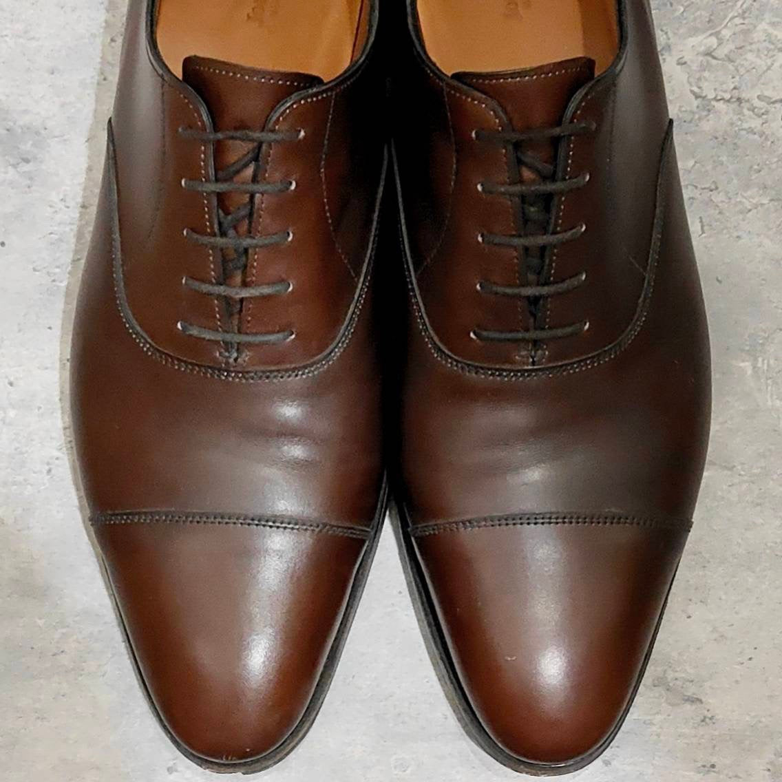 【JOHN LOBB】ジョンロブ シティ2 ストレートチップ Rスタンプ カーフ ブラウン サイズUK11.5E 7000ラスト
