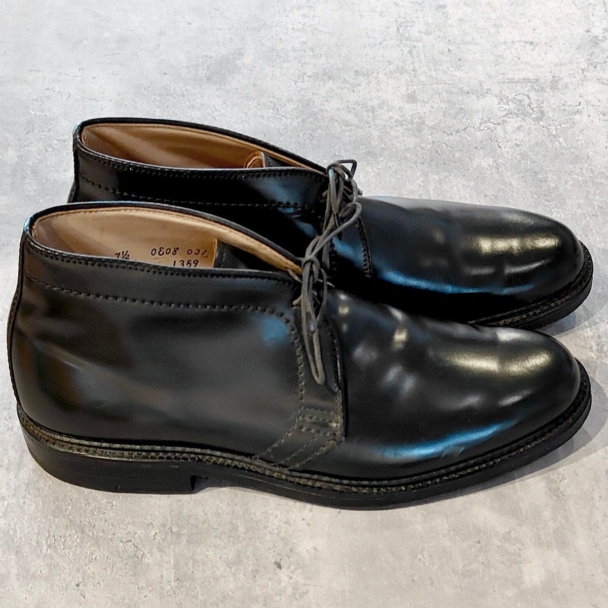 使用数回【ALDEN】オールデン 1359 チャッカブーツ コードバン ブラック サイズUS7.5D バリーラスト参考定価￥242,000-