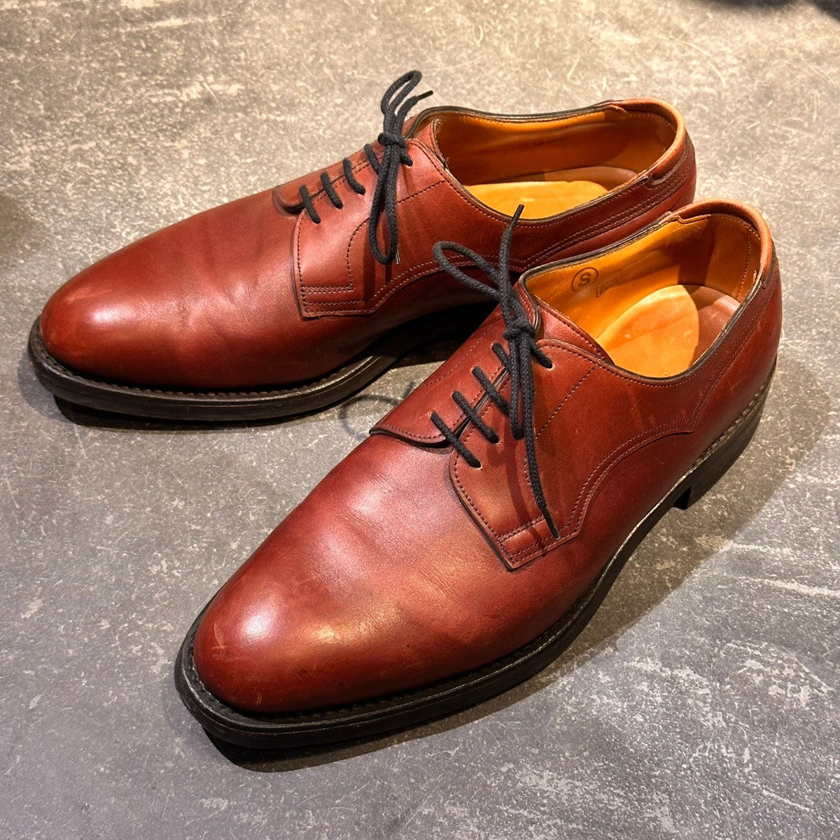 JOHN LOBB ブラウンカーフスキンレザー手袋 サイズ8 1/2 ☆超レア・新品未使用☆ ジョンロブ ツインステッチカーフレザー