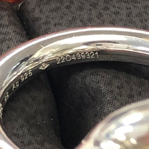 エルメス リング クロワゼット AG925 シルバー メンズ サイズ55 HERMES【LA】