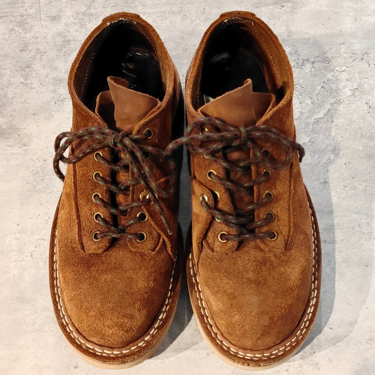 希少【WHITE'S BOOTS】ホワイツブーツ エンジニアードガーメンツニューヨーク店別注 ポールクライマー スエード ブラウン サイズUS7.5D