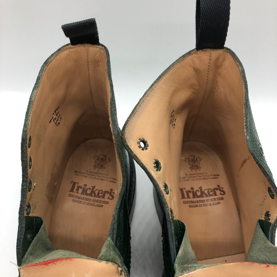 【オンライン限定】【Tricker’ｓ】トリッカーズ カントリーブーツ ストウ ウイングチップ 5634 メンズ グリーン サイズ 7ハーフ