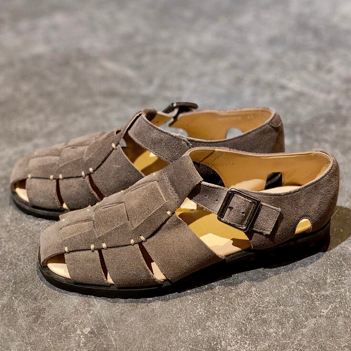 使用数回【Paraboot】パラブーツ パシフィック グルカサンダル スエード グレー サイズ41