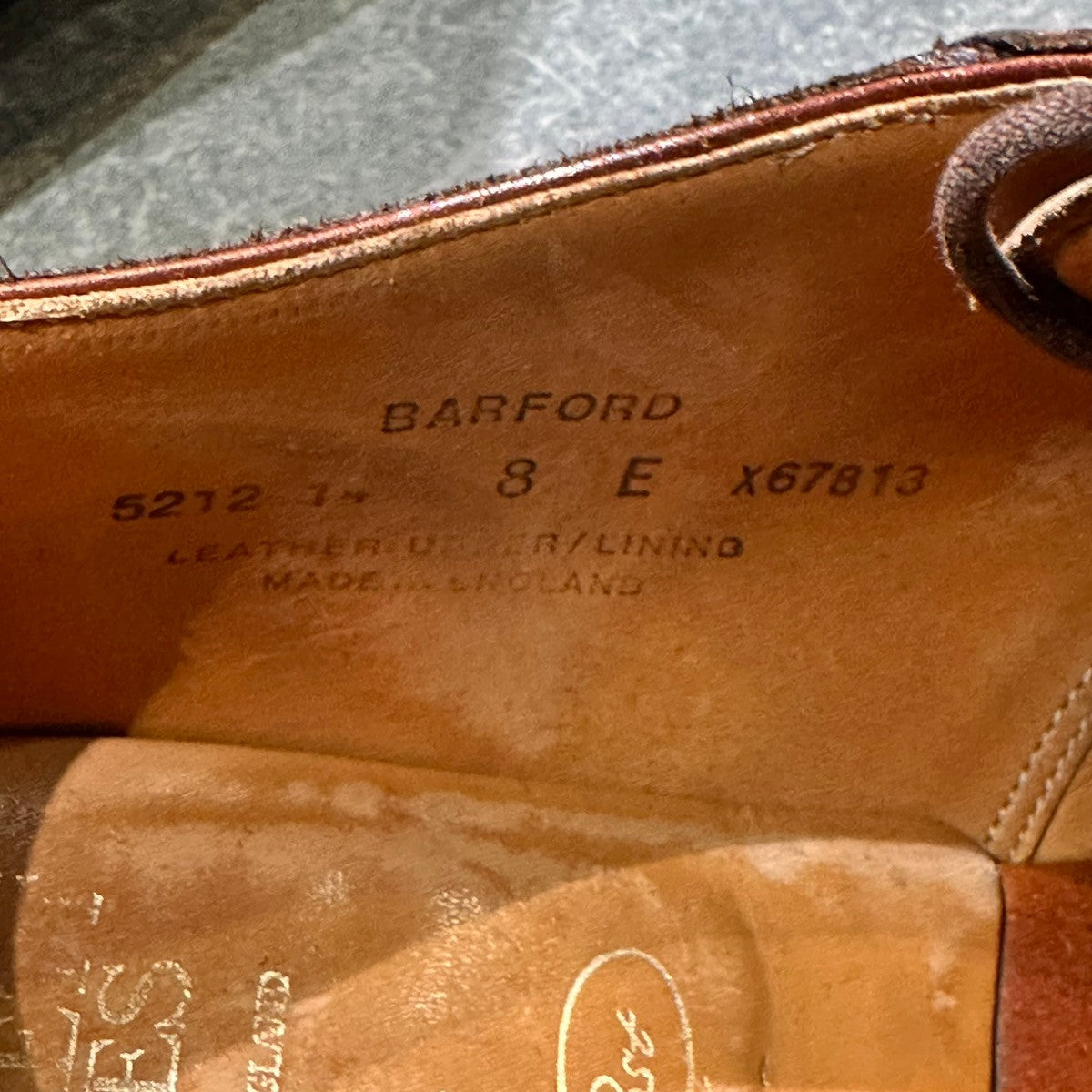 【CROCKETT&JONES】クロケット＆ジョーンズ サドルシューズ バーフォード トレーディングポスト別注 カーフ ブラウン サイズUK8E