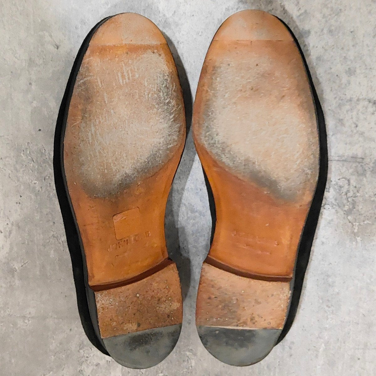 極美品【JOHN LOBB】ジョンロブ ロペス ローファー スエード ブラック サイズ UK6E 4395ラスト 参考定価￥283,800-