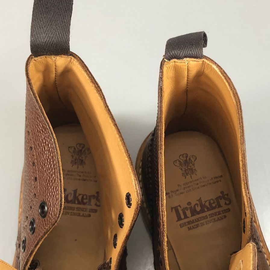 【Tricker’ｓ】トリッカーズ ストウ カントリーブーツ ウイングチップ 947979 W5634 ブラウン UK7ハーフ