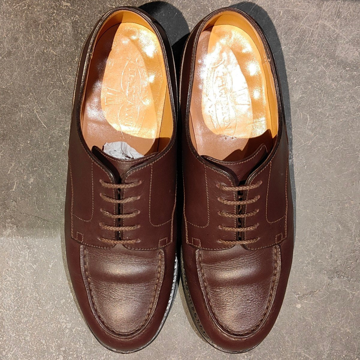 極美品 【J.M.WESTON】ジェイエムウエストン 641 ゴルフ Uチップ カーフ ダークブラウン サイズ UK6D 31ラスト 参考定価￥187,000-