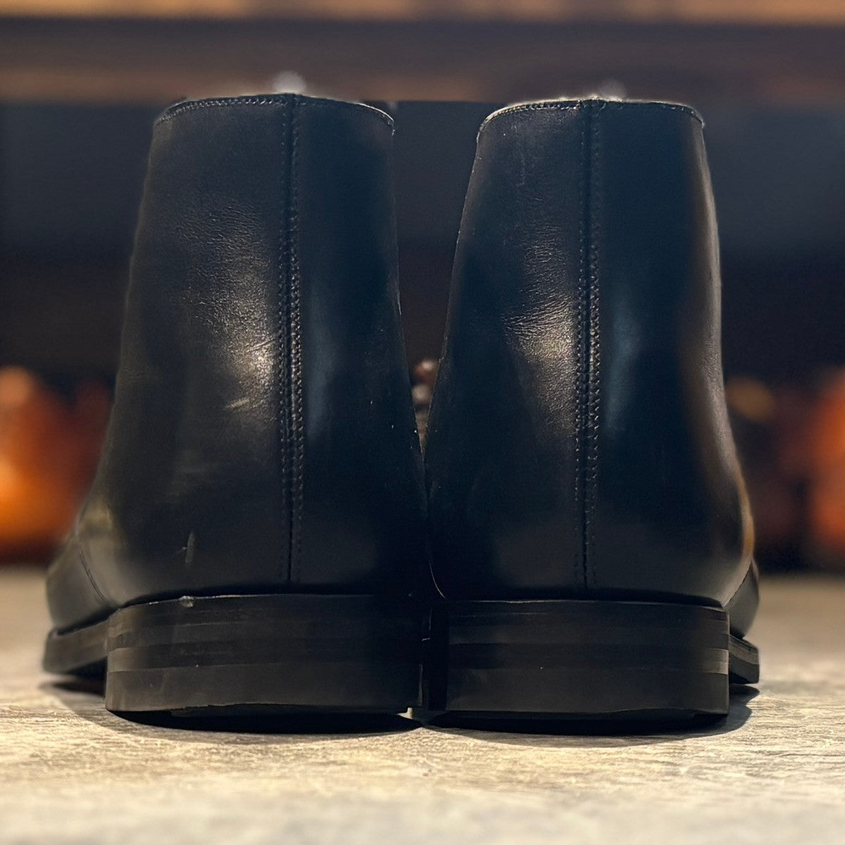 【CROCKETT&JONES】クロケット&ジョーンズ チャッカブーツ テットベリー カーフ ブラック サイズ UK9E