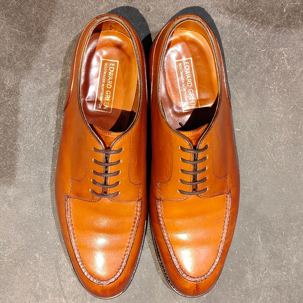 【EDWARD GREEN】エドワードグリーン ドーバー Uチップ カーフ チェスナット サイズ UK5.5E 32ラスト定価￥308,000-