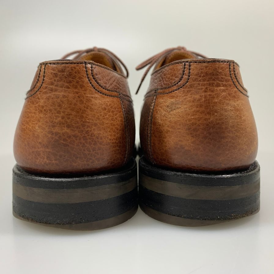 【J.M.Weston】ジェイエムウエストン レザーシューズ 765-22 ストレートチップ 旧ロゴ シボレザー ブラウン メンズ サイズ8.5E