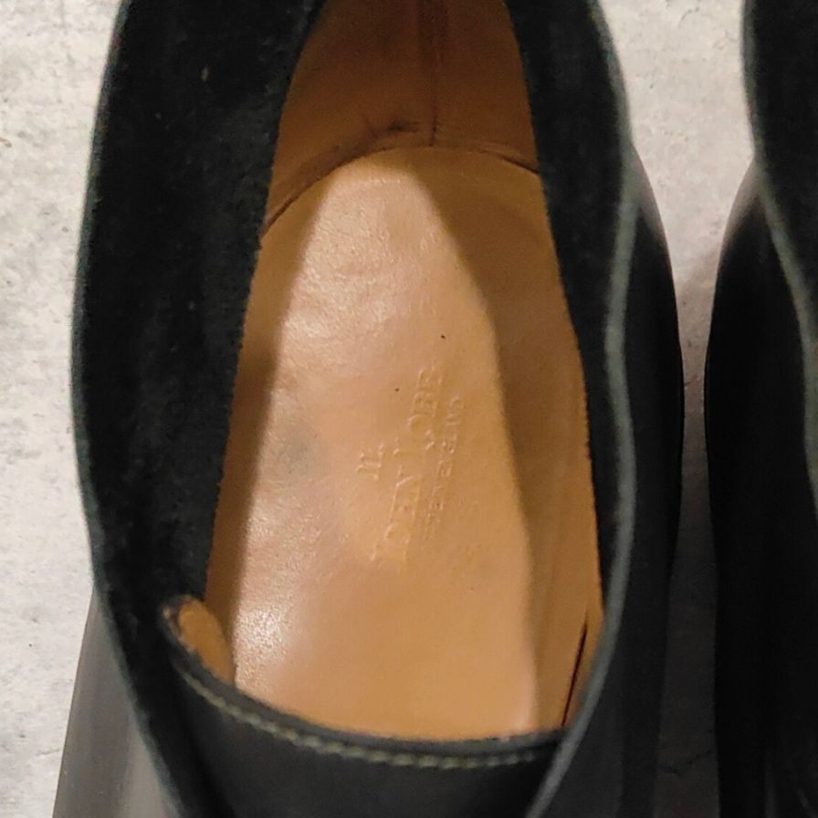 【JOHNLOBB】ジョンロブ ロムゼイ2 チャッカブーツ Rスタンプ カーフ ブラック サイズUK11.5EE 8000ラスト