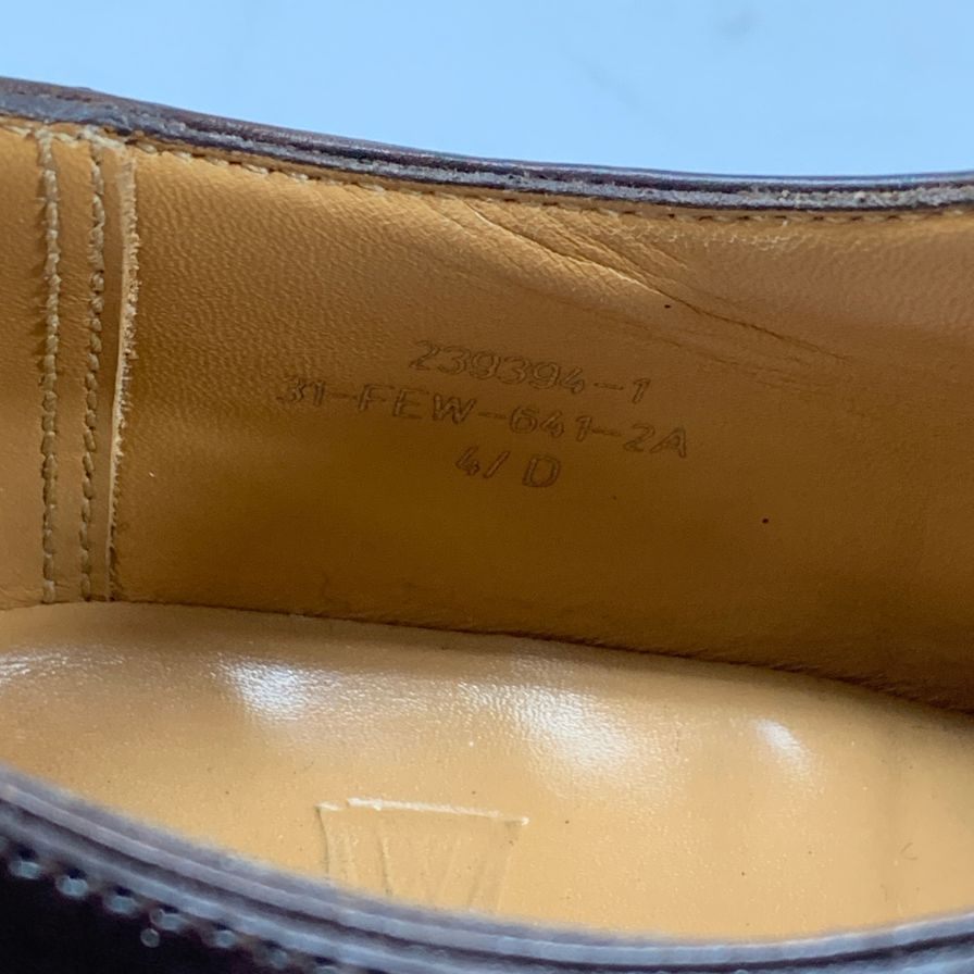 【J.M.WESTON】ジェイエムウエストン レザーシューズ Uチップ 641 ゴルフ サイズ4D ブラウン レディース GOLF