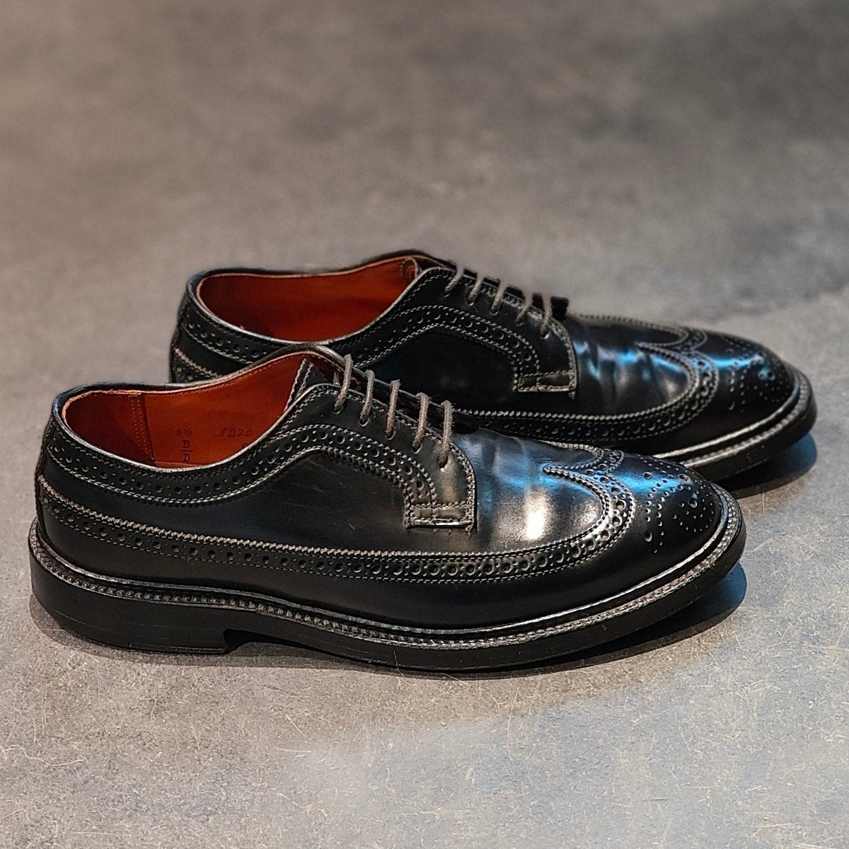 極美品【ALDEN】オールデン 9751 LWB コードバン ブラック サイズ US6.5D バリーラスト 参考定価￥214,500-