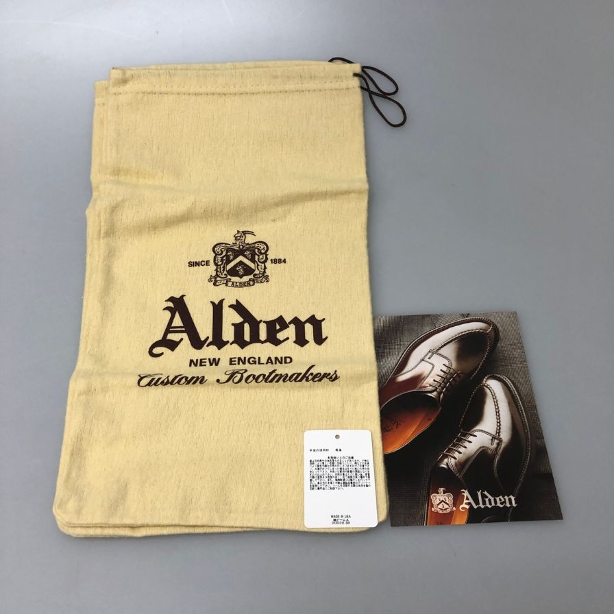 【ALDEN】オールデン 53669 ビームス別注 プレーントゥ コードバン ミリタリーラスト ブラック サイズUS9D メンズ