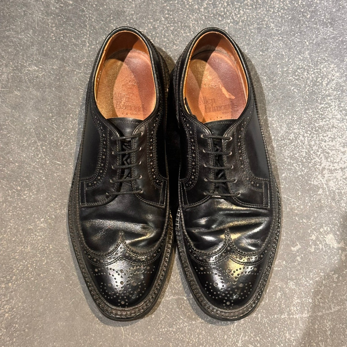【Allen Edmonds】アレンエドモンズ 51370 フルブローグ カーフ ブラック サイズUK6.5E