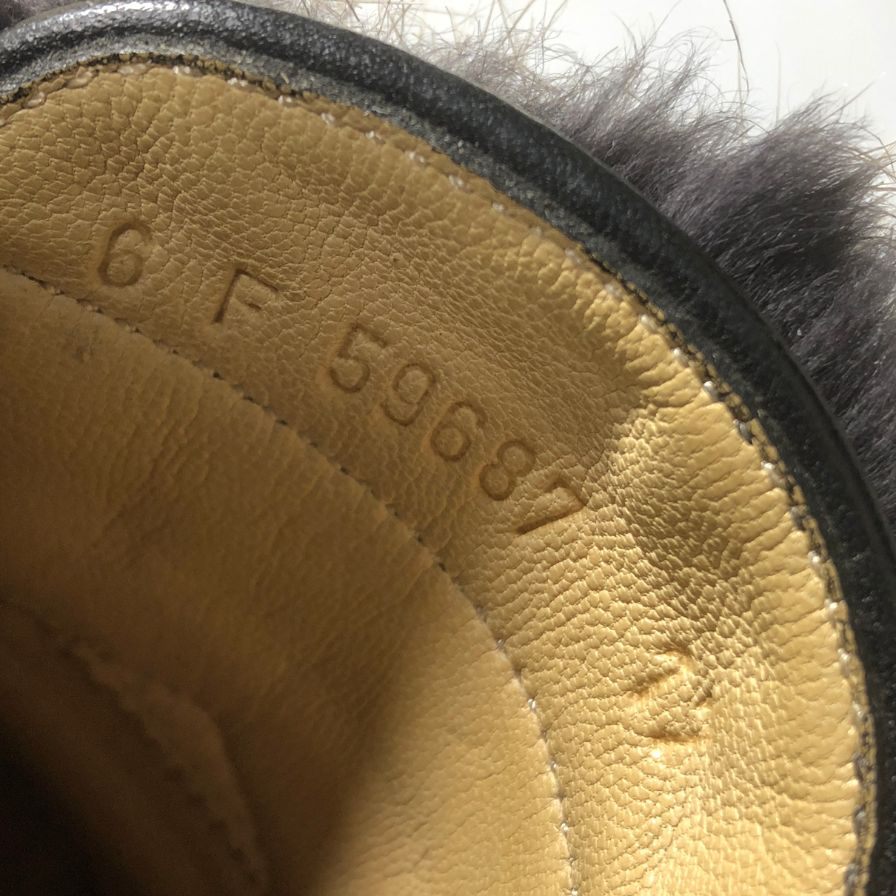 【PARABOOT】パラブーツ ランス ミンクファー F59687 ブラック メンズ  サイズ UK6