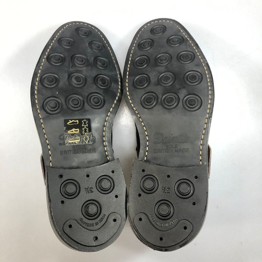【Tricker's】トリッカーズ M7403 シングルモンク メンズ サイズ 7 ハーフ ブラック