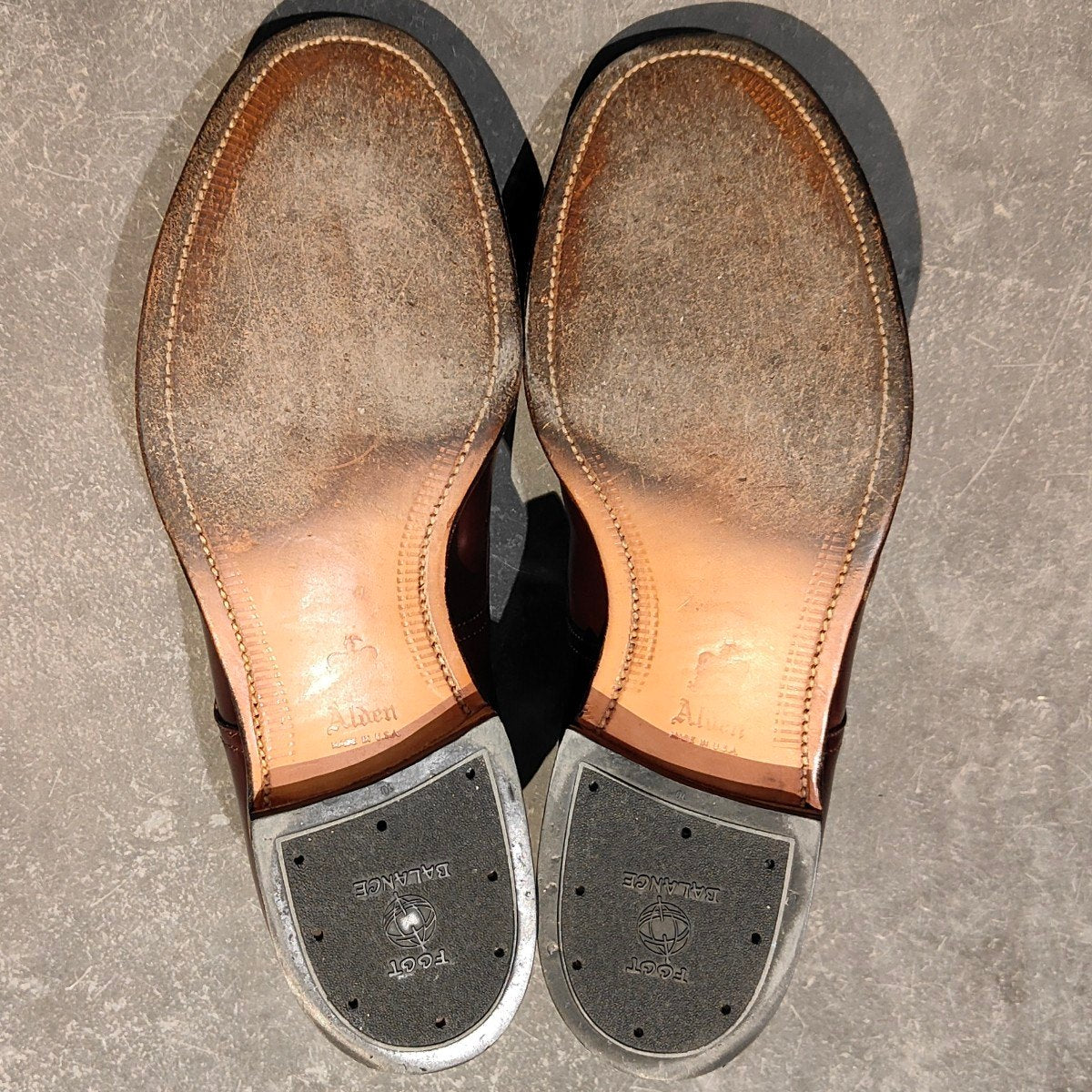 【ALDEN】オールデン 54321 Vチップ コードバン ダークバーガンディ US8D モディファイドラスト 参考定価￥217,800-
