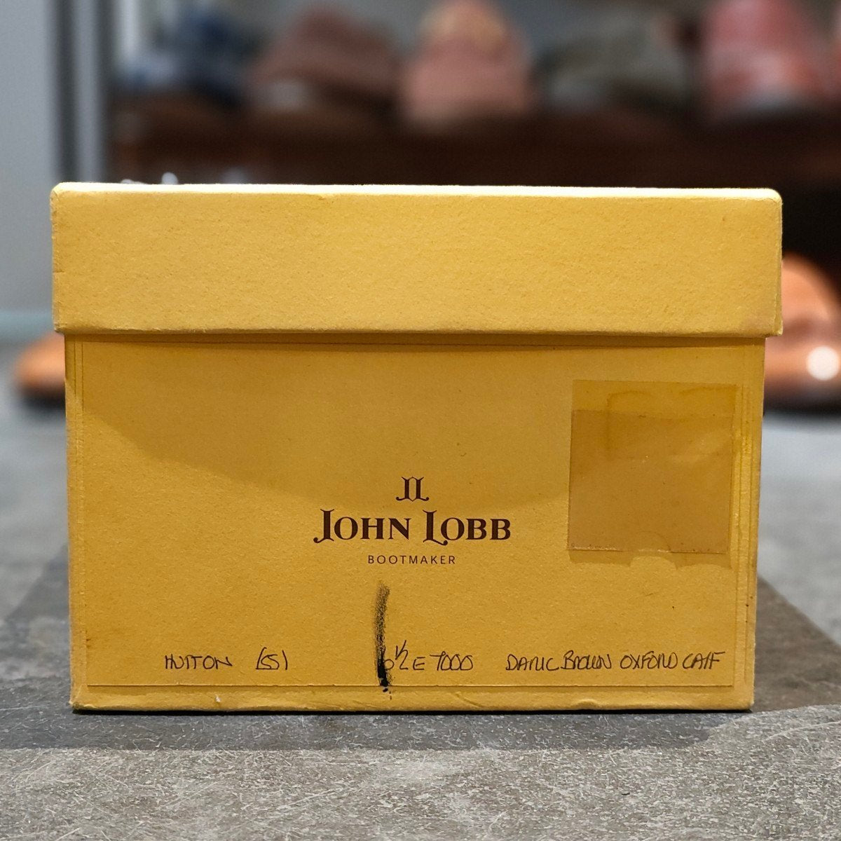 希少 使用数回【JOHN LOBB】ジョンロブ プレステージライン ハットン ウイングチップ カーフ ダークブラウン サイズUK6.5E 7000ラスト