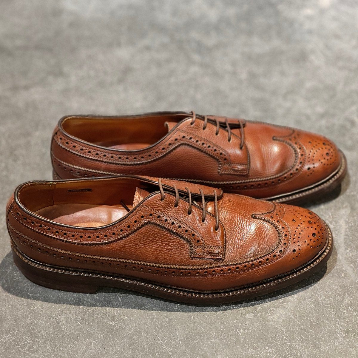 希少【FLORSHEIM】フローシャイム ケンムーア 筆記体ロゴ 緑枠
