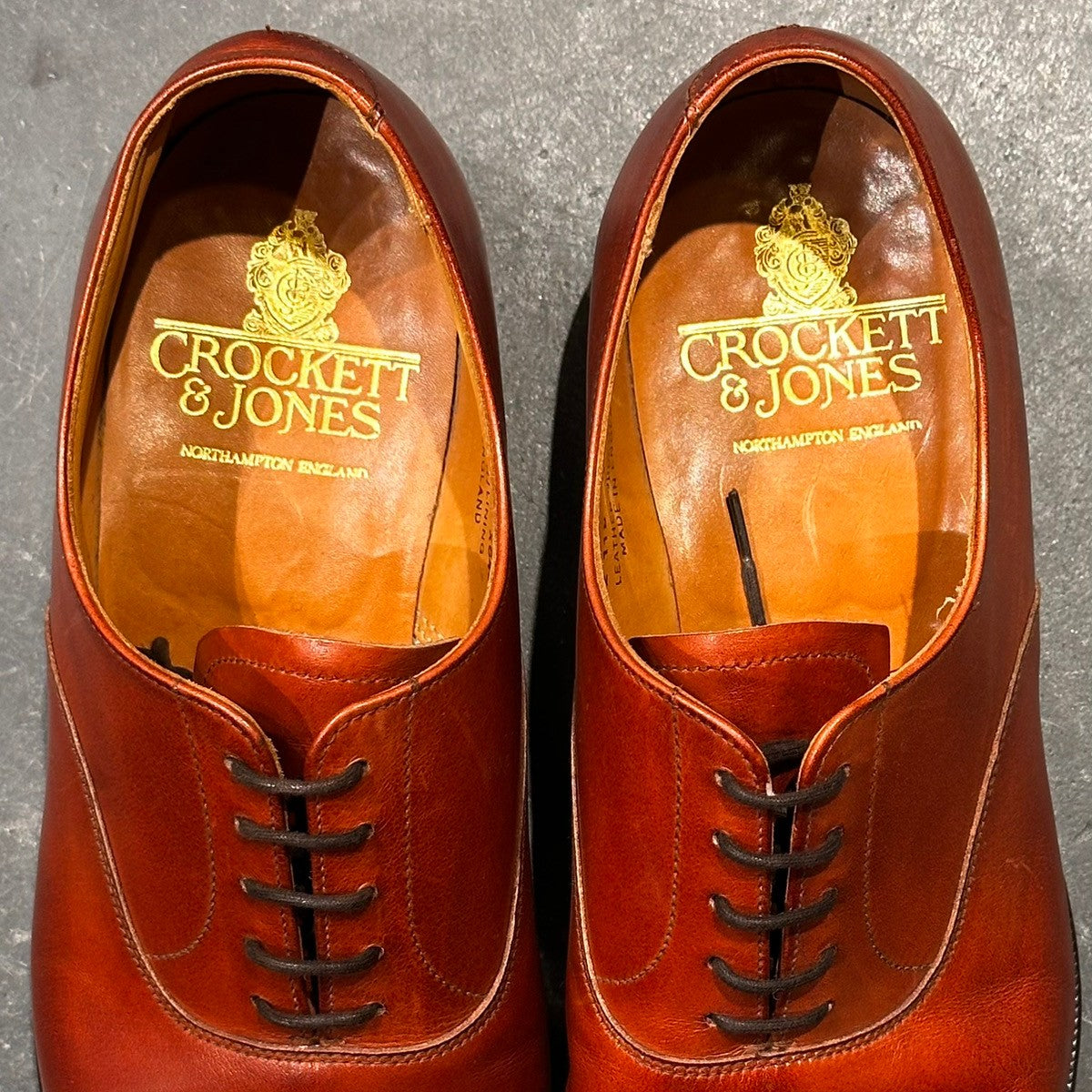 【CROCKETT&JONES】クロケット&ジョーンズ SUBS コノート ストレートチップ カーフ ブラウン サイズUK7E 379ラスト