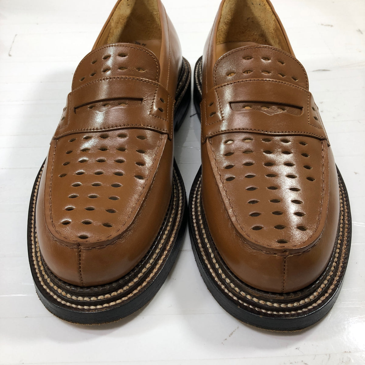 【J.M.WESTON】ジェイエムウエストン レザーシューズ ローファー 388 トゥモローランド 40周年記念 トリプルソール仕様 メンズ サイズ5D J.M.WESTON