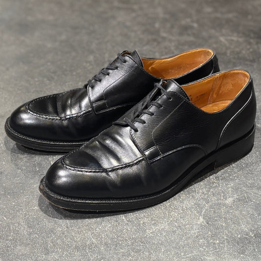 【CROCKETT&JONES】クロケット&ジョーンズ レザーシューズ オンスロー Uチップ  カーフ ブラック サイズ UK8.5E