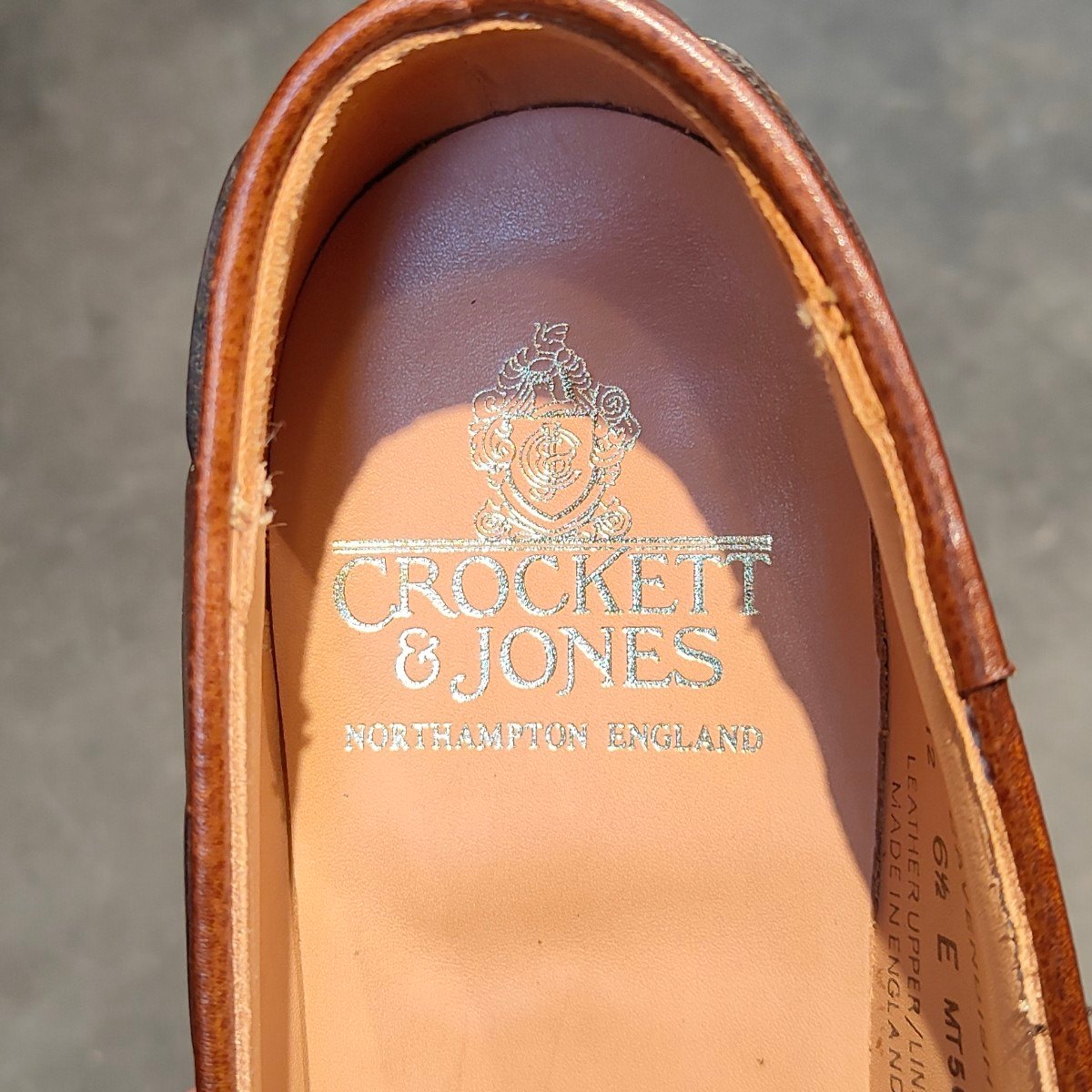 新品未使用 【CROCKETT&JONES】クロケット&ジョーンズ キャベンディッシュ3 タッセルローファー グレインレザー ブラウン サイズ UK6.5E 375ラスト 定価￥126,500-