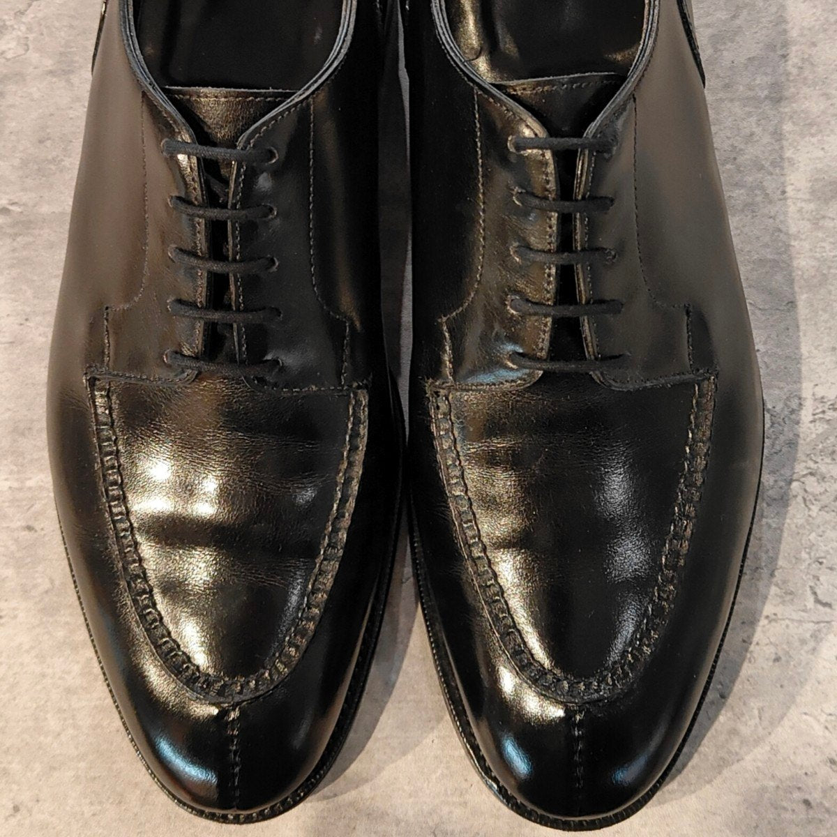美品 【EDWARD GREEN】エドワードグリーン ドーバー Uチップ カーフ ブラック サイズUK7D 202ラスト 参考定価￥324,500-