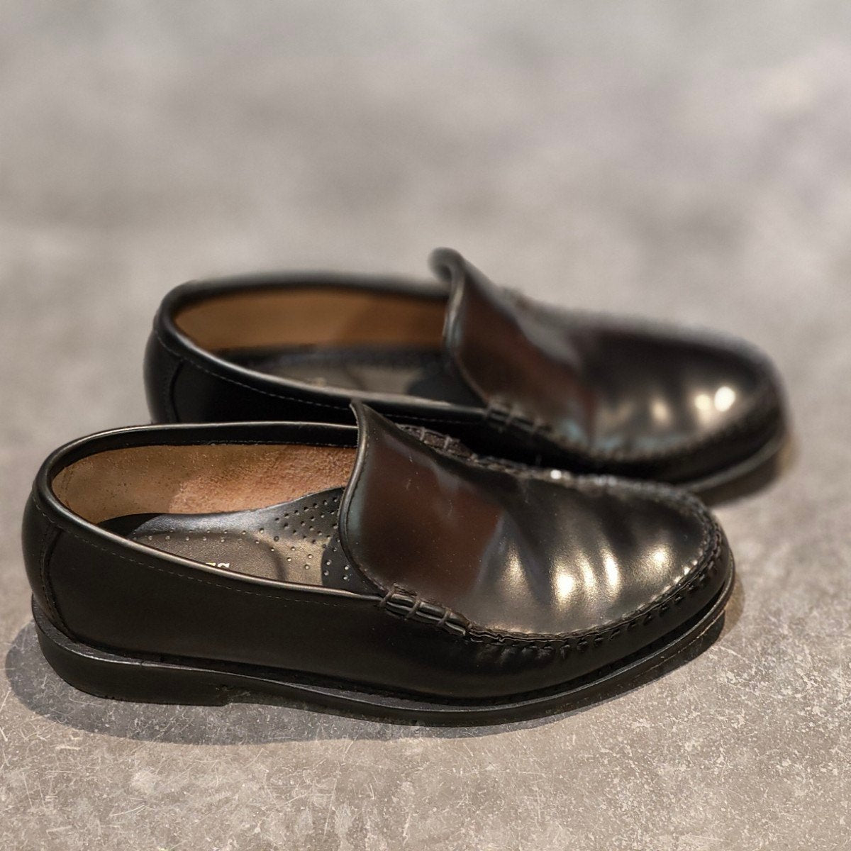 極美品【G.H.Bass&Co. 】 ジーエイチバス BA10305 ヴァンプ ローファー ブラック サイズ US6.5