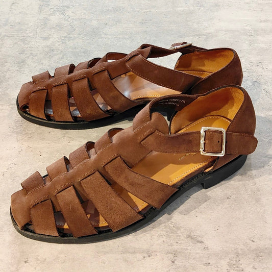 試着程度【Lloyd Footwear】ロイドフットウェア グルカサンダル スエード ブラウン サイズUK7.5