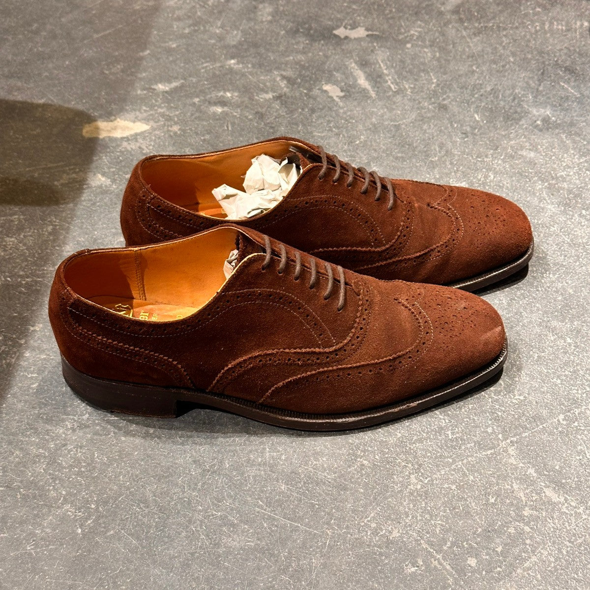 【オンライン限定】【GRENSON】グレンソン 6381 フルブローグ スエード サイズUK6.5F