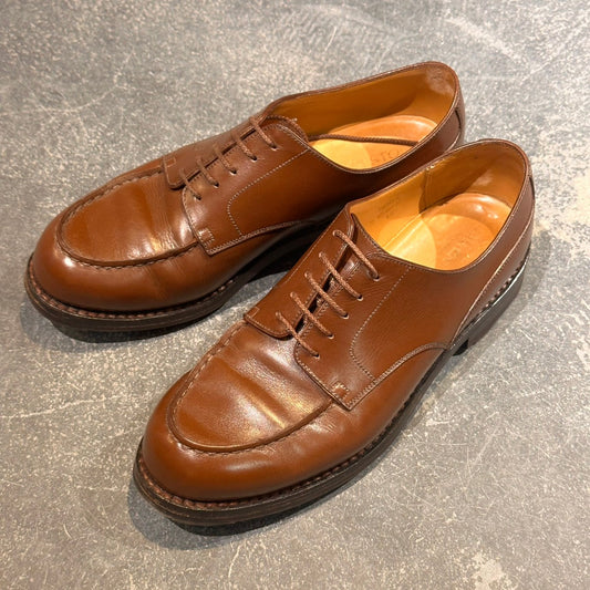 【J.M.WESTON】ジェイエムウエストン 641 ゴルフ Uチップ カーフ ブラウン サイズUK6D 31ラスト